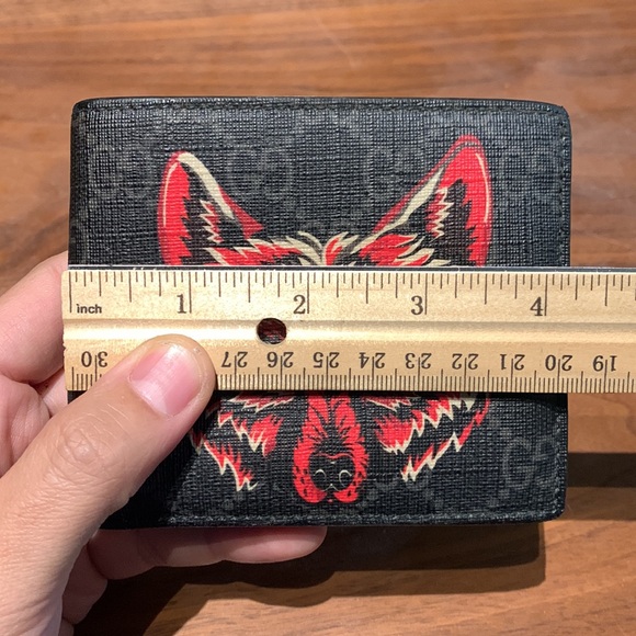 Gucci GG Supreme Wolf Bifold Small Wallet - Picture 12 of 13